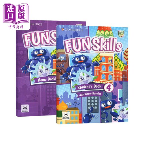 Fun Skills 剑桥少儿英语 funskills 4级 剑桥yle考试四级备考教材 课本+练习册 剑桥国际少儿英语考试教材备考书【中商原版?