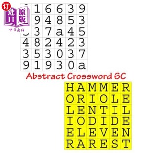 海外直订Abstract 填字游戏 Crossword