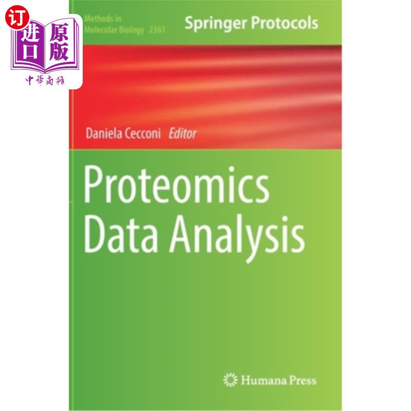 海外直订Proteomics Data Analysis 蛋白质组学数据分析