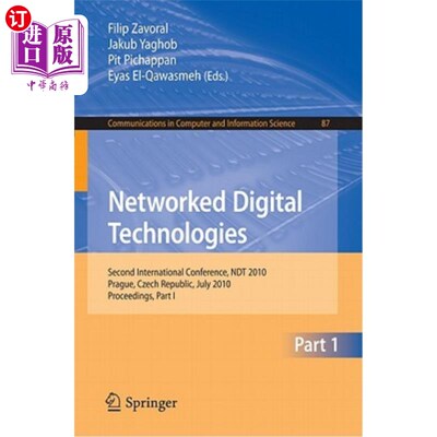 海外直订Networked Digital Technologies, Part I: Second International Conference, Ndt 201 数字技术，第1部分：第2