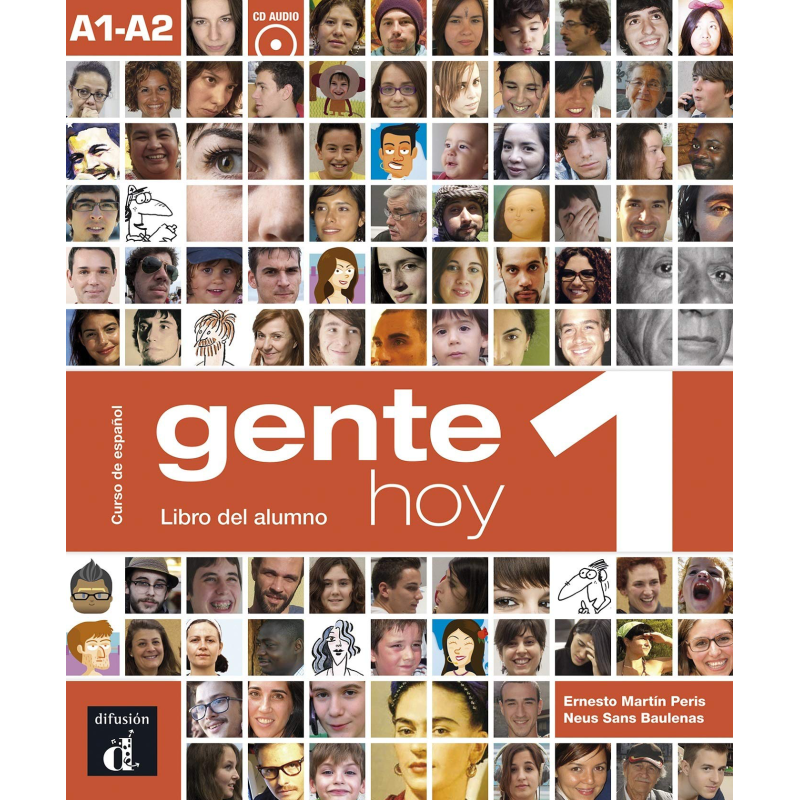 现货 西班牙成人教材 GENTE HOY 1 学生用书+音频 A1-A2 LIBRO DEL ALUMNO+CD 西班牙文原版 Difusion 西语 语言学习【中商原版】