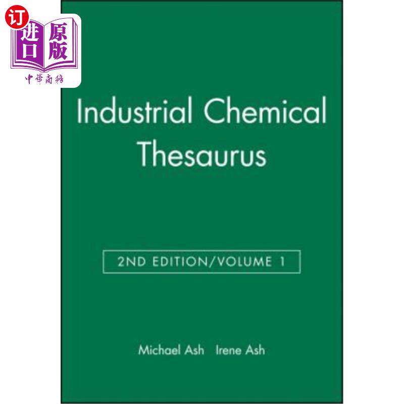 海外直订Industrial Chemical Thesaurus, Volume 1 工业化学同义词典， 卷1