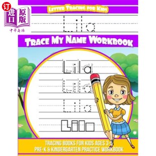 Name Letter Trace 海外直订Lila Workbook Lila for ages Tracing Lette Kids Books