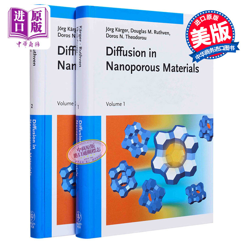 现货 沸石与其他微孔型固体扩散 Diffusion In Nanoporous Materials 英文原版 Jörg Kärger 中商原版