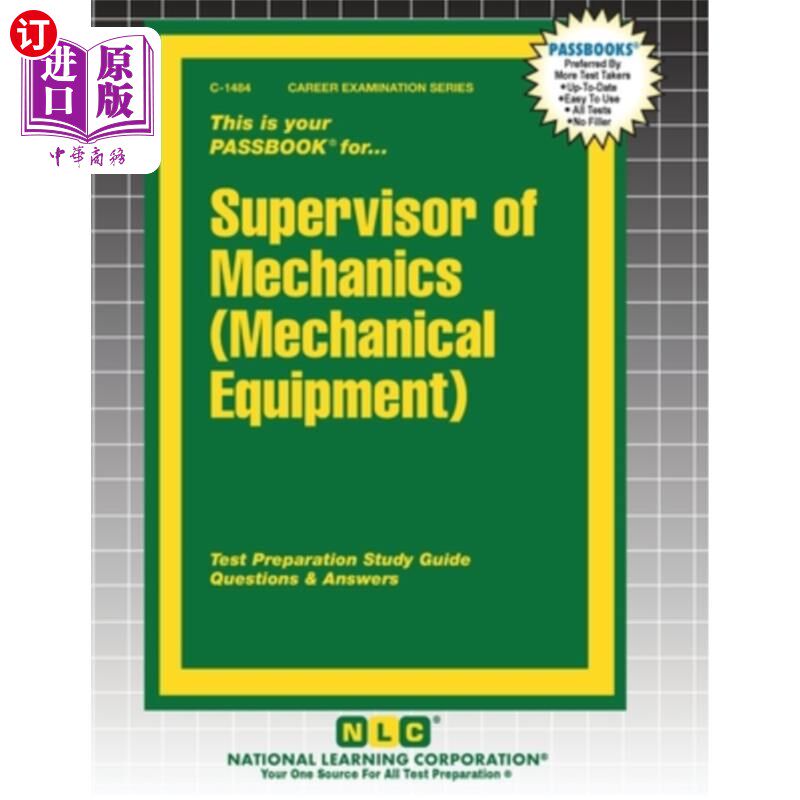 海外直订Supervisor of Mechanics (Mechanical Equipment) 机械监督（机械设备）