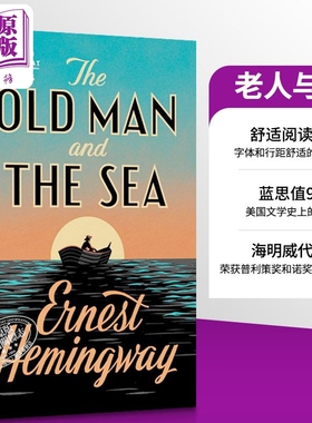【中商原版】海明威:老人与海 英文原版 the old man and the sea 经典名著 诺贝尔文学奖作品 舒适印刷 Ernest Hemingway