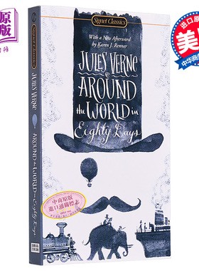 环游世界80天 英文原版文学 英文版 英文原版书 Signet Classics:Around the World in Eighty Days Jules Verne Signet