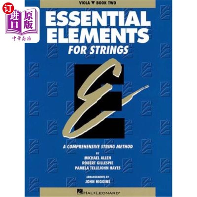海外直订Essential Elements for Strings - Book 2 (Original Series): Viola 弦乐基本元素-第2册（原始系列）：中提琴
