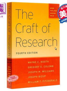 韦恩.布斯 研究是一门艺术 第四版 第五版新版 英文原版 The Craft of Research, Fourth Edition  Wayne C. Booth 社会科学