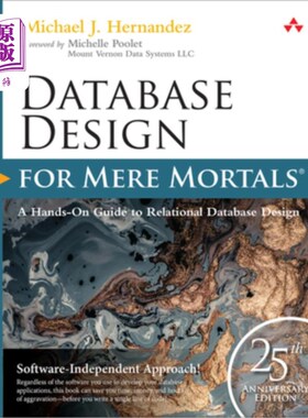 海外直订Database Design for Mere Mortals: 25th Anniversary Edition 数据库设计为凡人:25周年纪念版