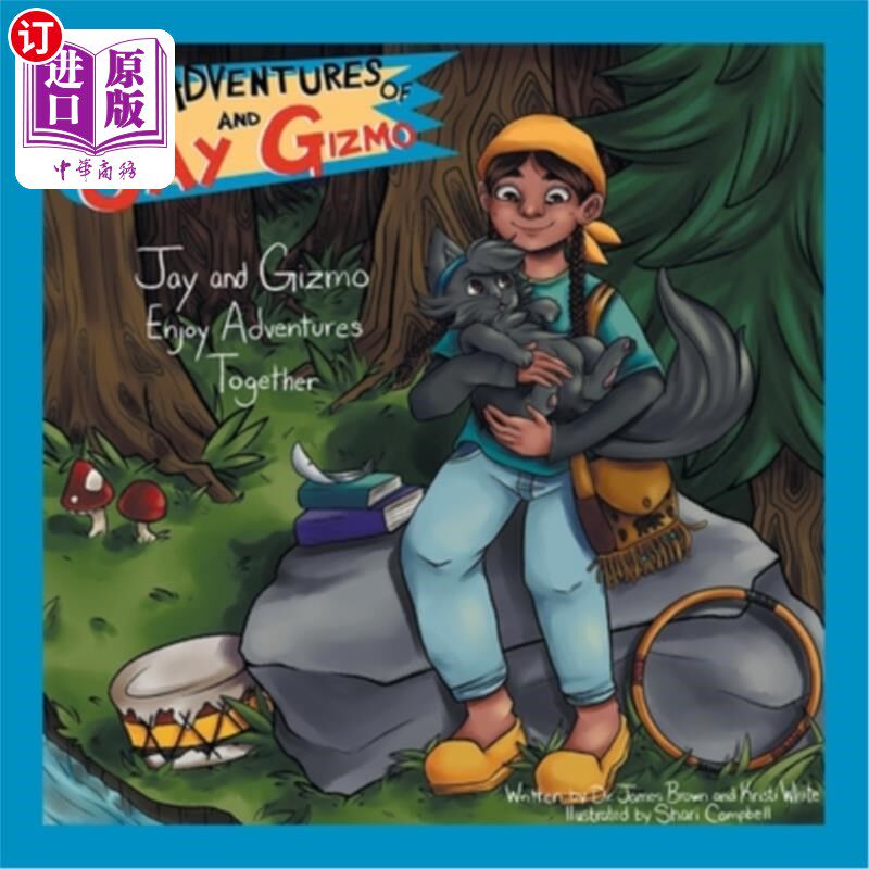 海外直订The Adventures of Jay and Gizmo: Jay and Gizmo Enjoy Adventures Together 周杰伦和小发明的冒险:周杰伦和小发