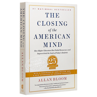 【中商原版】美国精神的封闭 英文原版 Closing of the American Mind