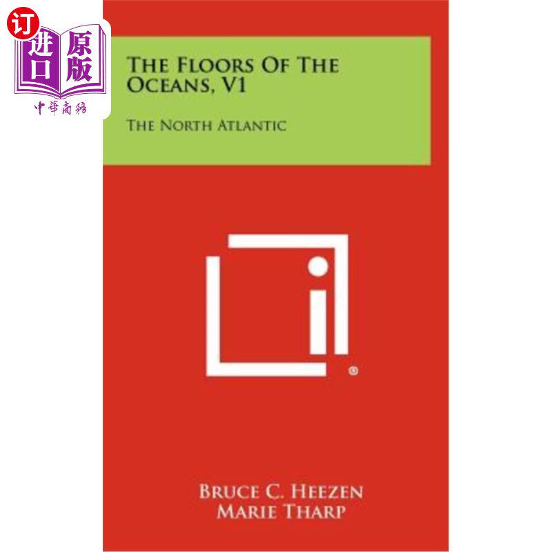 海外直订The Floors of the Oceans, V1: The North Atlantic 《海底》，v1：北大西洋