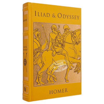 荷马 伊利亚特和奥德赛 皮面精装 Leather Bound Classics Iliad  Odyssey 英文原版 Homer 奥本海默导演诺兰新电影原著小说