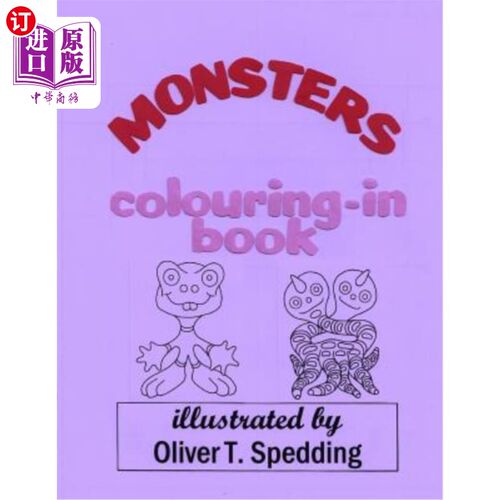 海外直订Monsters Colouring-in Book 书中的怪兽