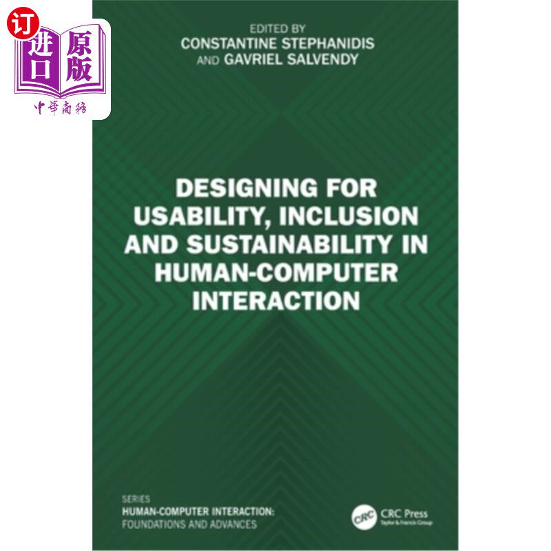 海外直订Designing for Usability, Inclusion and Sustainability in Human-Computer Interact Designing