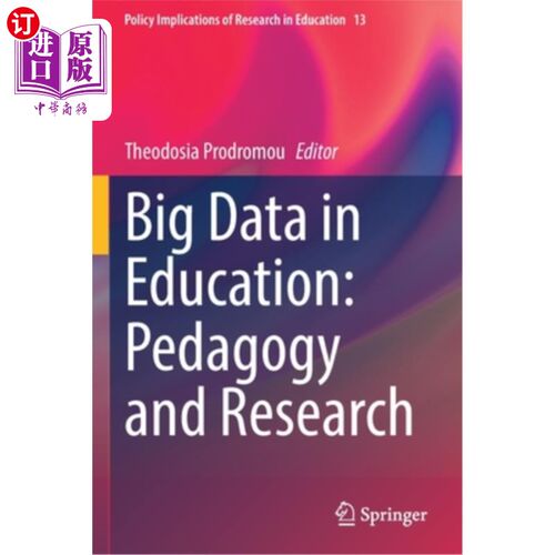 海外直订Big Data in Education: Pedagogy and Research 教育中的大数据:教育学与研究