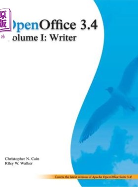 海外直订Openoffice 3.4 Volume I: Writer: Black and White OpenOffice 3.4第一卷：作者：黑白