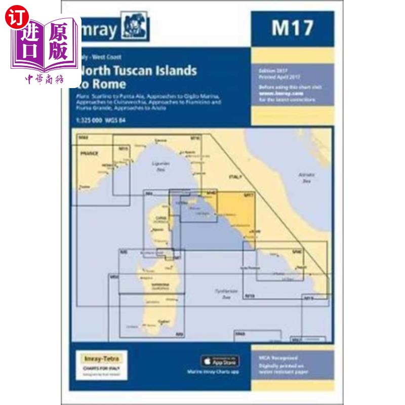 海外直订Imray Chart M17 Imray Chart M17