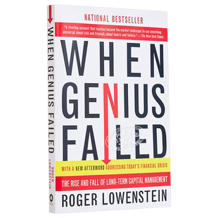 拯救华尔街 赌金者 LTCM When Genius Failed 英文原版 罗杰洛温斯坦 Roger Lowenstein【中商原版】商业书