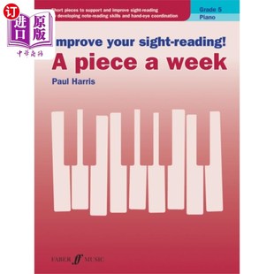 海外直订Improve your sight-reading! A piece a week Piano... 提高你的视力！一周一首五年级钢琴曲