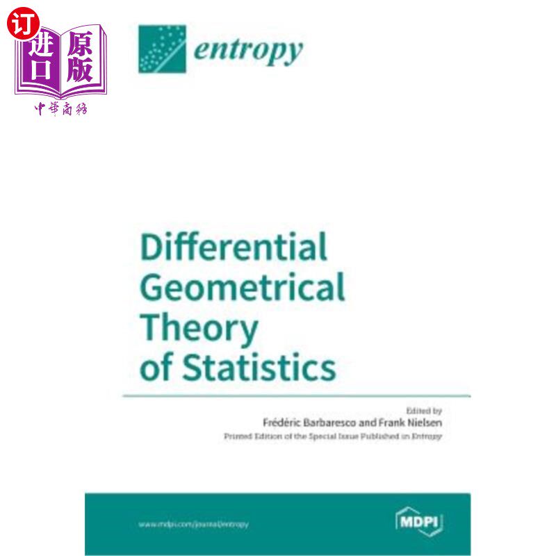 海外直订Differential Geometrical Theory of Statistics 统计学微分几何理论