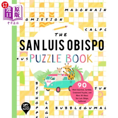 海外直订The San Luis Obispo Puzzle Book: 90 Word Searches, Jumbles, Crossword Puzzles, a 圣路易斯奥比斯波拼图书:90