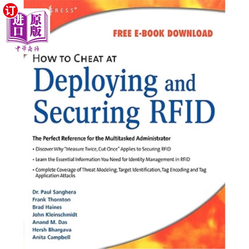 海外直订How to Cheat at Deploying and Securing RFID 如何在部署和保护RFID时作弊