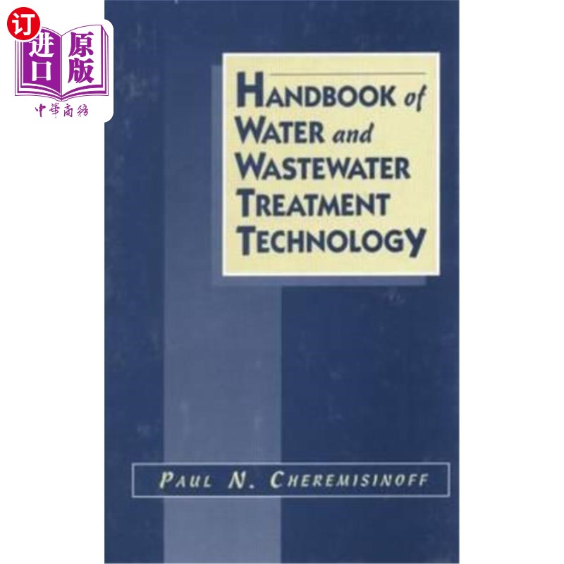 海外直订Handbook of Water and Wastewater Treatment Technology 水和废水处理技术手册