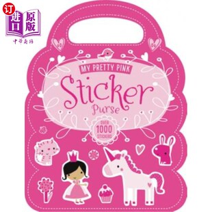 海外直订My Pretty Pink Sticker Purse 我漂亮的粉红色贴纸钱包
