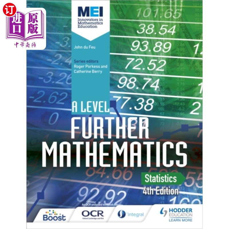 海外直订MEI A Level Further Mathematics Statistics 4th E... 高等数学统计第四版