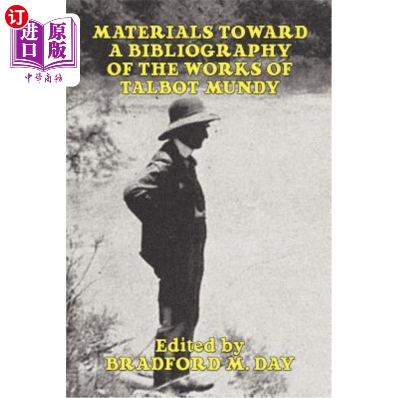 海外直订Materials Toward a Bibliography of the Works of Talbot Mundy 塔尔博特蒙迪作品书目材料