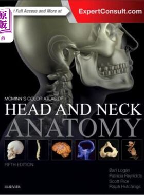 海外直订医药图书McMinn's Color Atlas of Head and Neck Anatomy 麦克明(氏)头颈解剖学彩色图谱