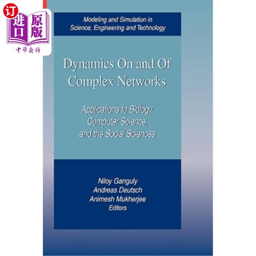海外直订Dynamics on and of Complex Networks: Applications to Biology, Computer Science,  复杂的动力学:生物学、