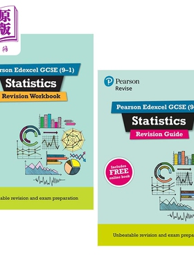 Pearson Revise 培生爱德思GCSE统计学复习指南+练习册 Edexcel GCSE Statistics Revision Guide Workbook【中商原版】