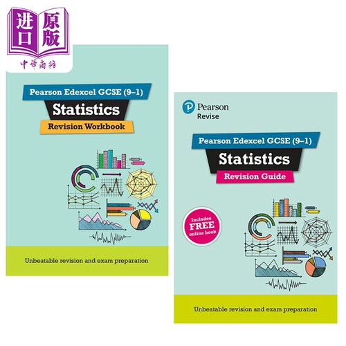 Pearson Revise 培生爱德思GCSE统计学复习指南+练习册 Edexcel GCSE Statistics Revision Guide Workbook【中商原版】