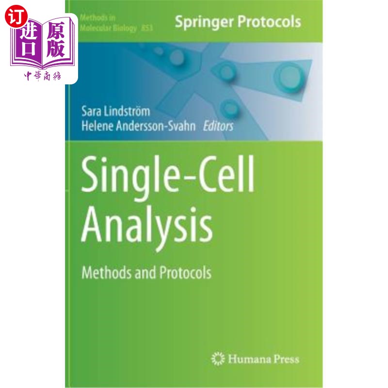 海外直订Single-Cell Analysis: Methods and Protocols 单细胞分析:方法和协议