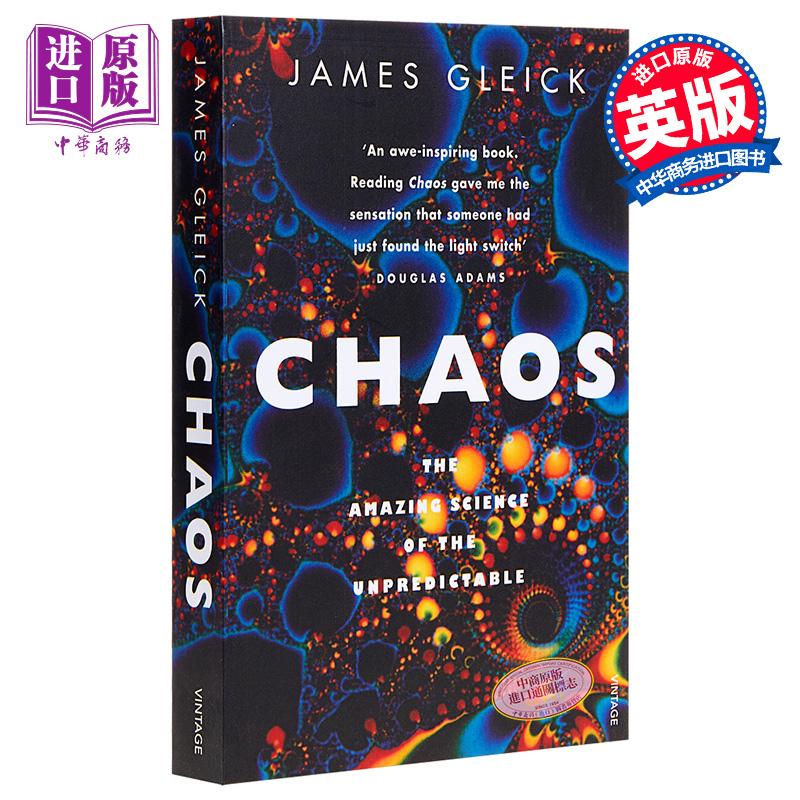 预售 詹姆斯格雷克 混沌：开创新科学 英文原版 Chaos:Making a New Science James Gleick【中商原版】 书籍/杂志/报纸 科普读物/自然科学/技术类原版书 原图主图