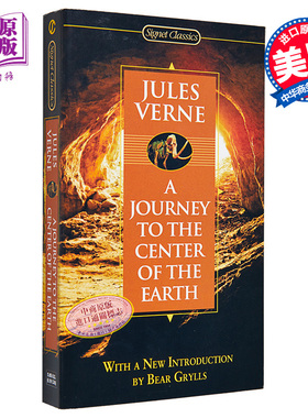 预售 【中商原版】地心历险记 英文原版 经典文学 A Journey to the Center of the Earth Jules Verne Signet Book