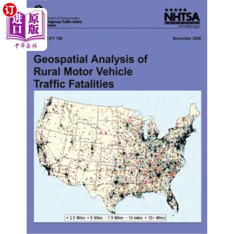 海外直订Geospatial Analysis of Rural Motor Vehicle Traffic Fatalities 农村机动车交通死亡的地理空间分析