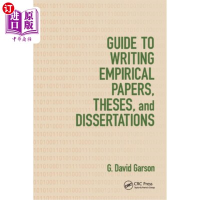 海外直订Guide to Writing Empirical Papers, Theses, and Dissertations 指导写作经验论文，论文和论文