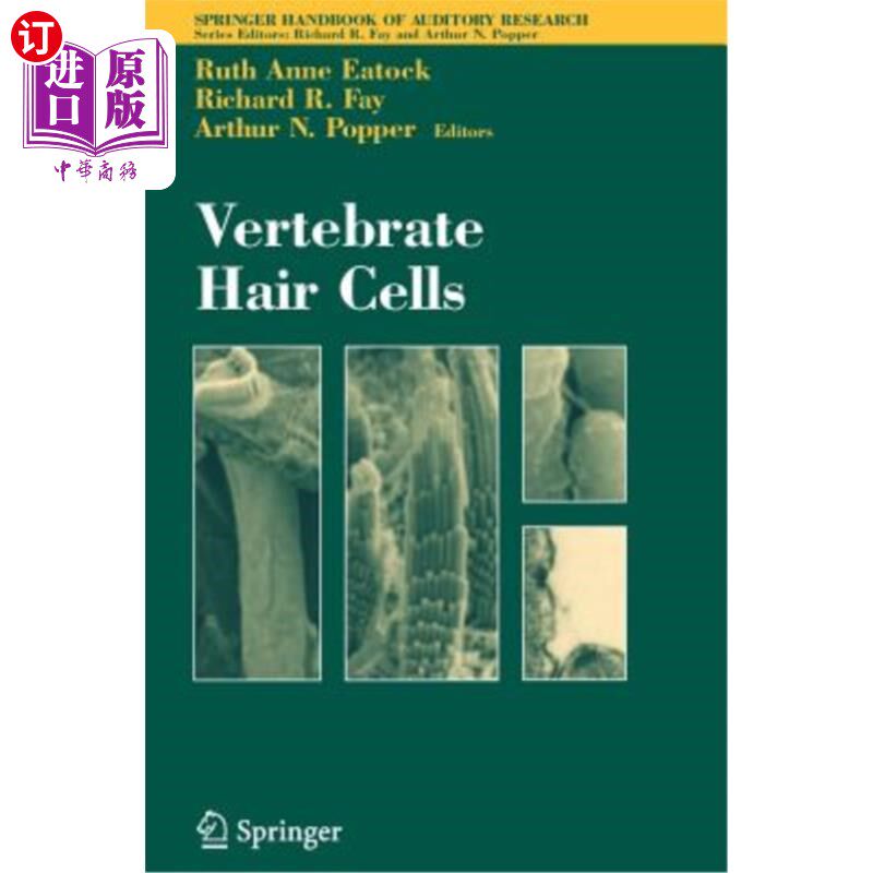 海外直订医药图书Vertebrate Hair Cells 脊椎动物毛细胞