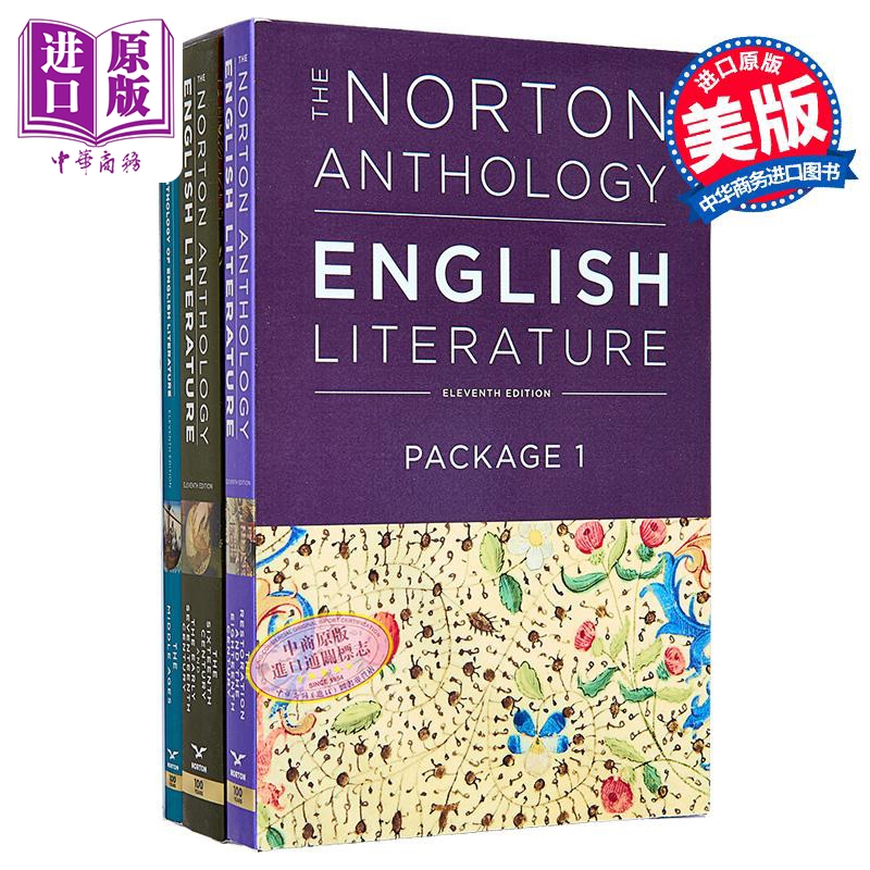 艾斯纳 凯瑟琳 罗布森 诺顿英国文学选集 英文原版 The Norton Anthology of English Literature Stephen Greenblatt【中商?