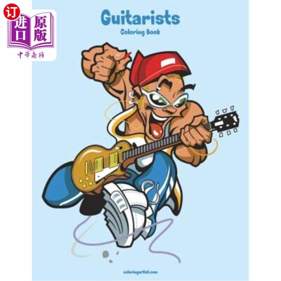 海外直订Guitarists Coloring Book 1
