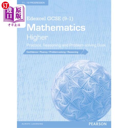海外直订Edexcel GCSE (9-1) Mathematics: Higher Practice, Reasoning and Problem-solving B Edexcel GCSE（9-