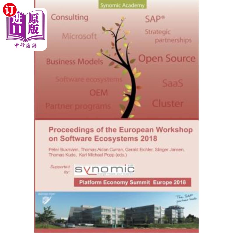 海外直订Proceedings of the European Workshop on Software Ecosystems 2018: held as part o 2018年欧洲软件生态系统讲习