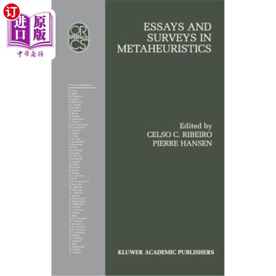 海外直订Essays and Surveys in Metaheuristics 元启发式中的论文和调查