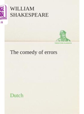 海外直订荷兰语 The comedy of errors. Dutch 错误的喜剧。荷兰