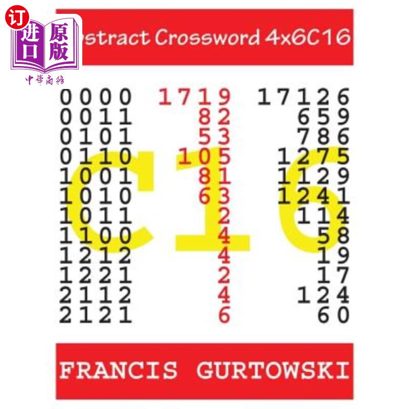 海外直订Abstract Crossword 4x6C16 摘要填字游戏4x6C16