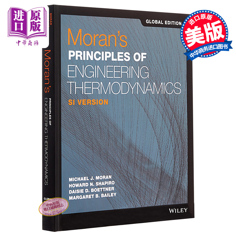 现货 Moran's Principles of Engineering Thermodynamics【中商原版】